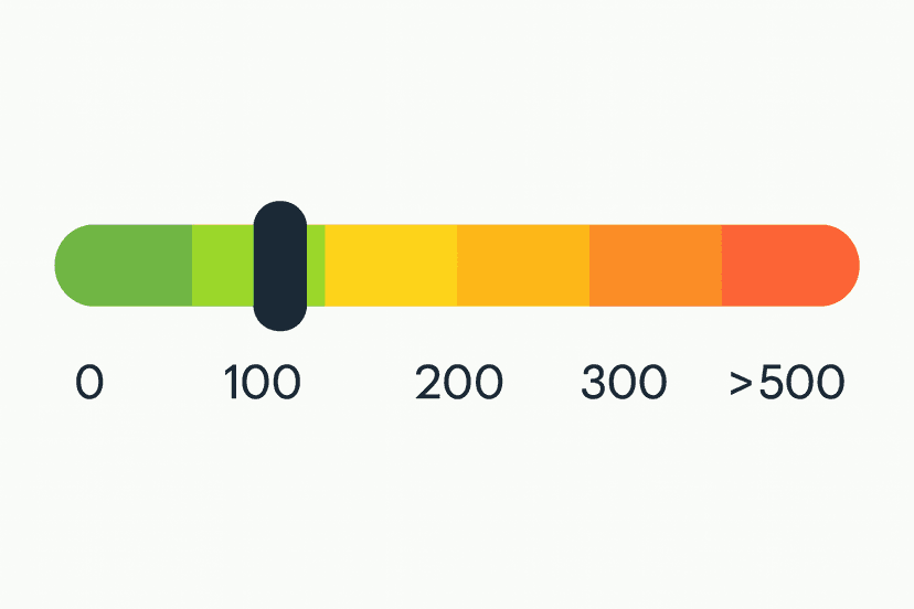 Suwak certyfikatu energetycznego